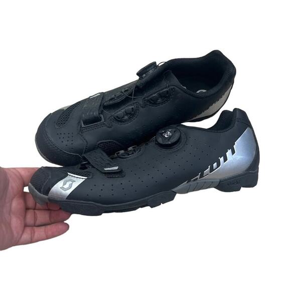 SCOTT  BOA Cable length 50 cm black cycle spin shoes with spd clips Men size 7.5 - Picture 1 of 8
